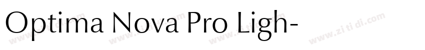 Optima Nova Pro Ligh字体转换